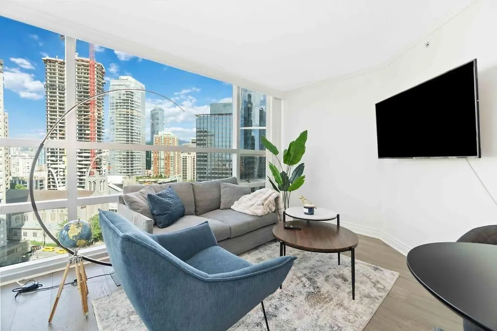 Apartment 2Br Condo With Breathtaking View In Downtown! Free Parking - 6 Sleep Vancouver Canada